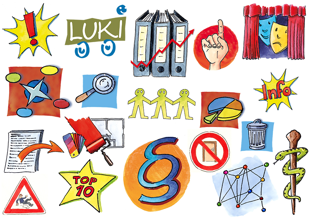 Cliparts des Niedersächsischen Bildungsservers (NiBiS) für Verschiedene Symbole